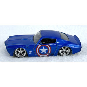 Jada Marvel Avengers Captain America 1972 Pontiac Firebird 1:32 Diecast Car Toy